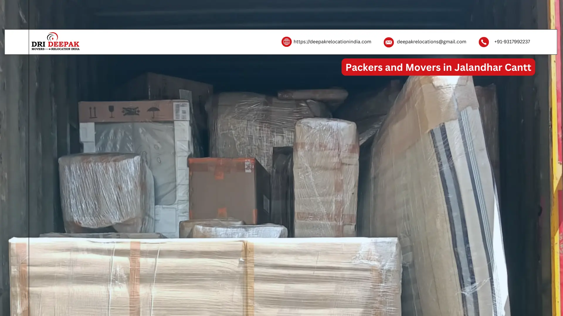 Packers and Movers in Jalandhar Cantt