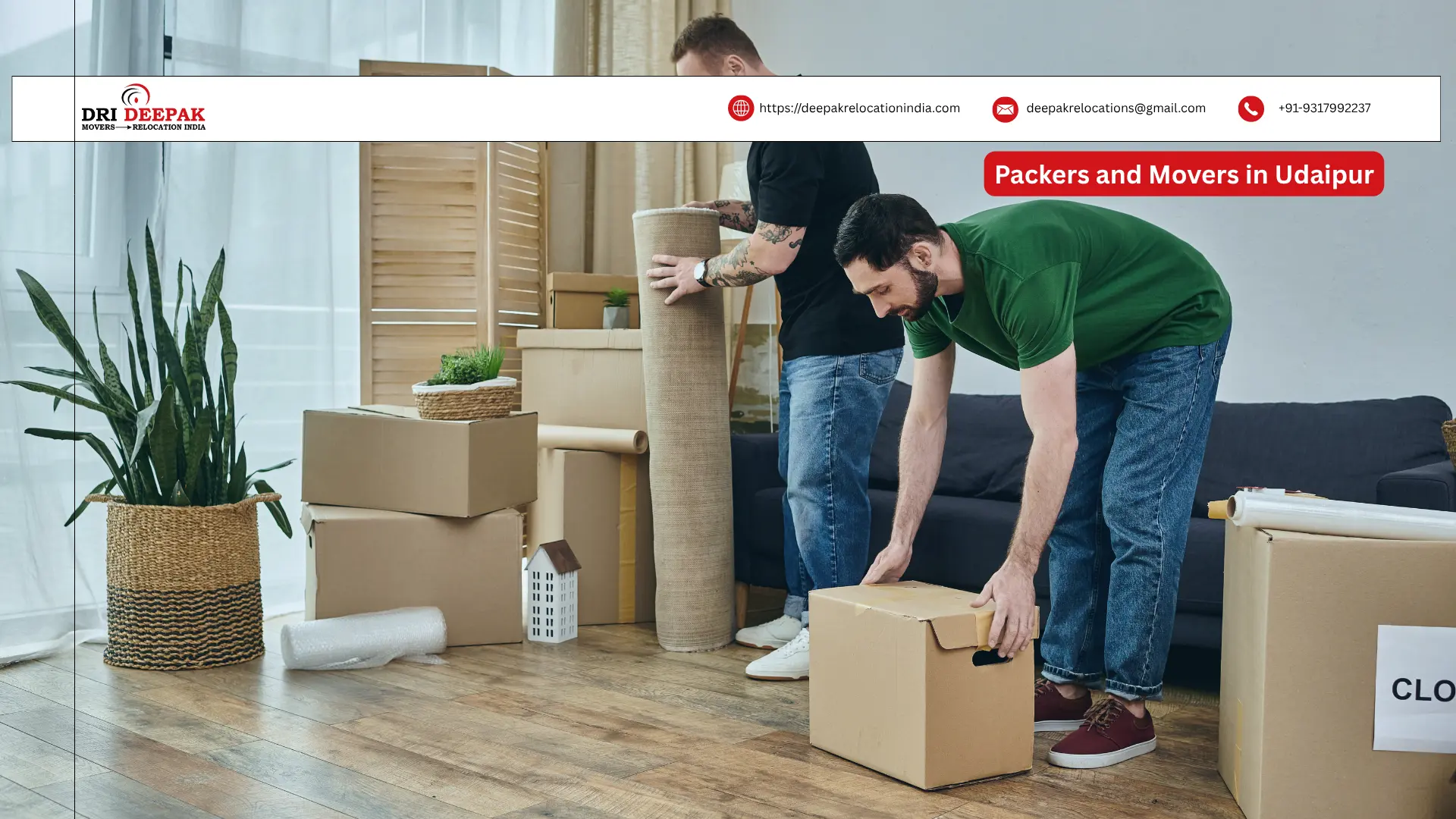 Packers and Movers in Udaipur